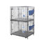 Stackable Rabbit Breeding Cage With Feeder And Water Bottle Easy-clean, 24 X 24