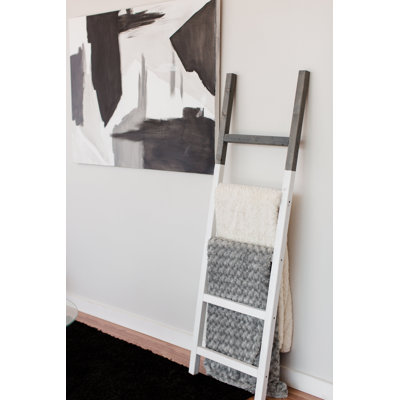 Two Tone Rustic 5 ft Blanket Ladder