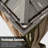 12'X12' Hardtop Gazebo, Outdoor Aluminum Frame Canopy With Galvanized Steel Double Roof, Outdoor Permanent Metal Pavilion With Curtains And Netting For Patio, Backyard And Lawn(Brown)