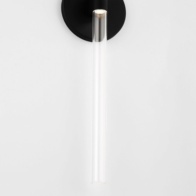 Meeks Sconce, 2, Midnight Black, 24" H x 4.5" W x 2" D