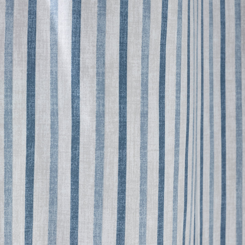Logan Stripe Lined Eyelet Curtains, Blue, 168cm Width x 229cm Drop