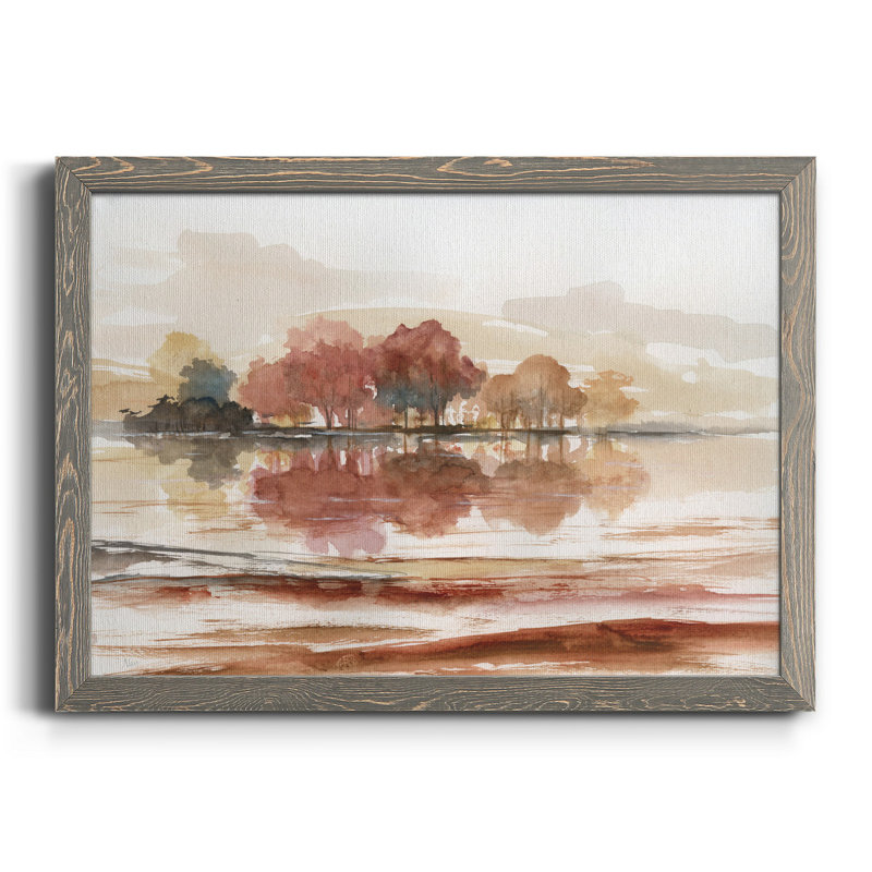 Earthy Dreams - Peinture sur toile encadrée, H 37,5 po x l 27,5 po x P 1,5 po, Gris