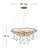 Laguna 4-Light Modern Chandelier with Glass Water Droplets by Lisa McDennon