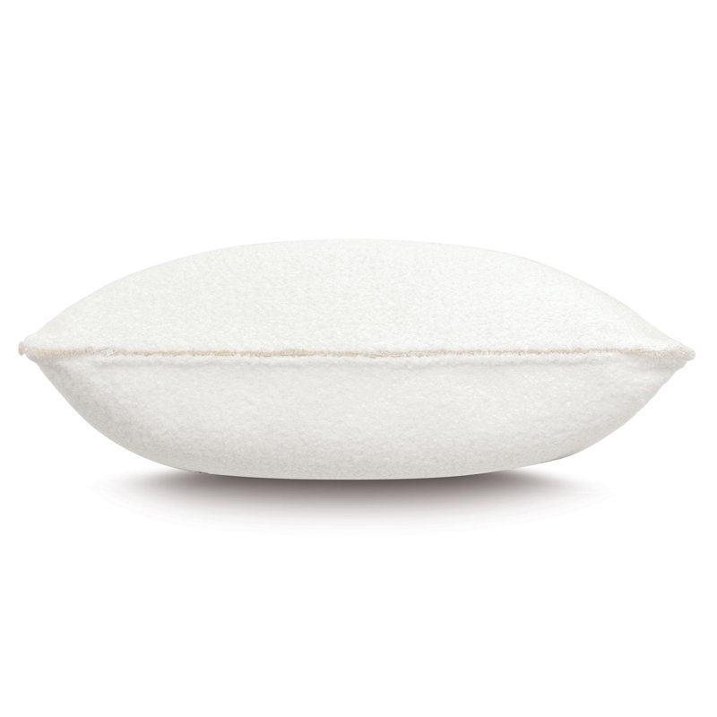 Lobos Square Pillow Cover & Insert, Ivory