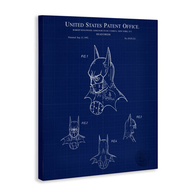 «Head Head Blueprint Canvas», art mural par Karl Hronek