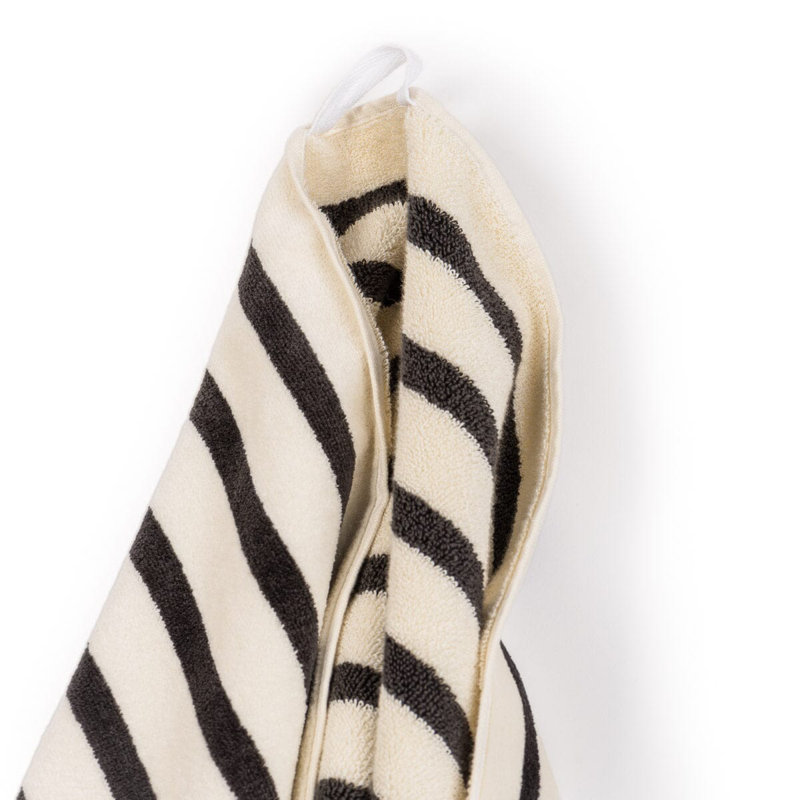 Beach Towel, Monaco Black
