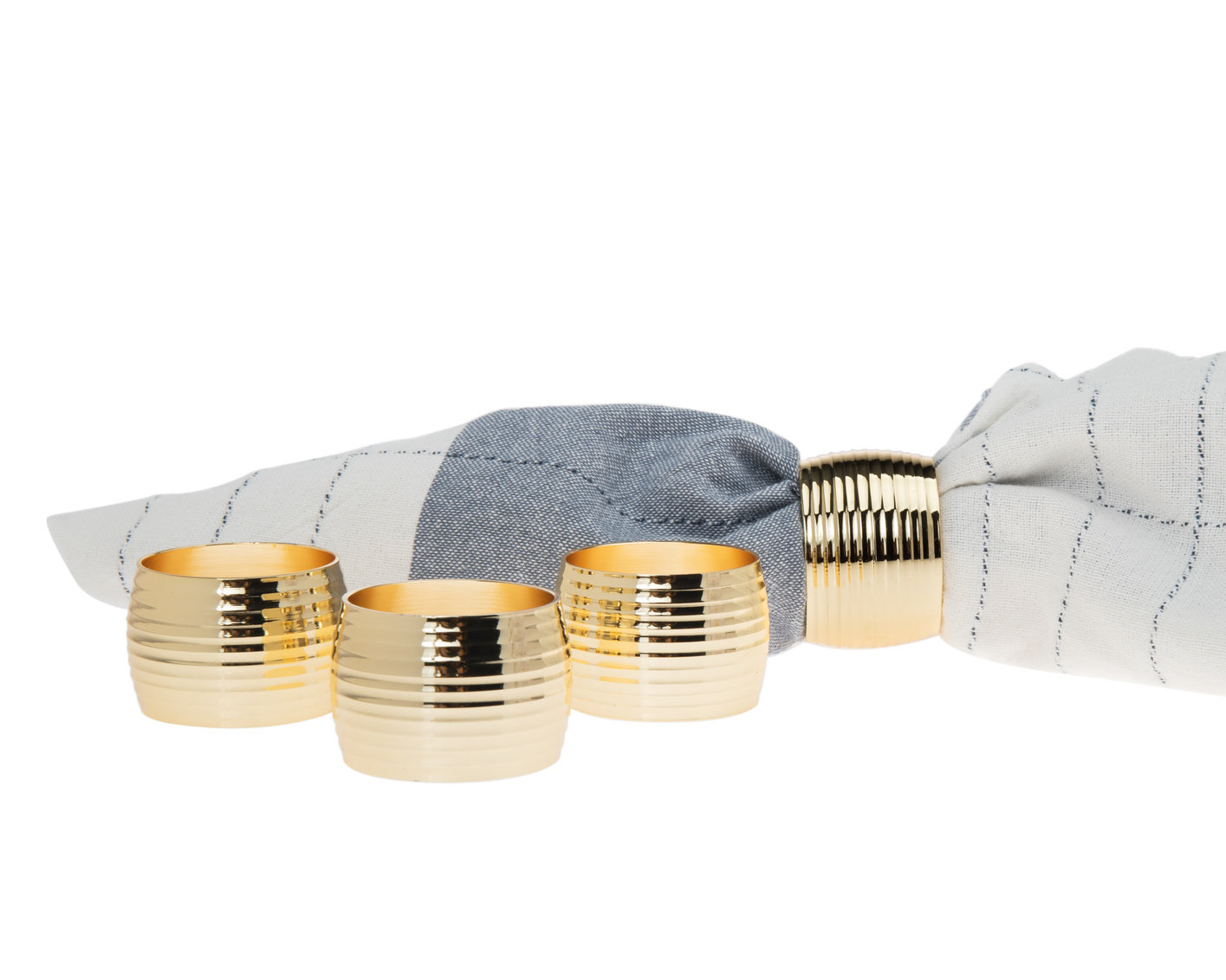Napkin Rings, Gold