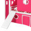 Lit mezzanine double avec glissade et tour