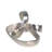 Decorative Metal Knot Sculpture Figurine for Home Decor - Modern Decorative Object for Shelf Display or Living Room Decoration - Silver-1472779725-1382470105