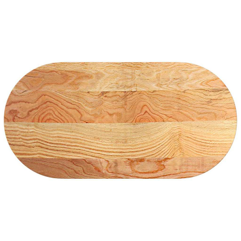 Arjet Solid Wood Table Top, 2cm H x 100cm W x 50cm D, Light Brown