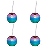 BarCraft 560ml Novelty Disco Ball Plastic Drinking Glass