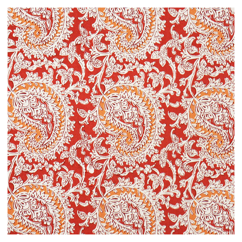 Floral Fabric, Mineral Red/Ginger