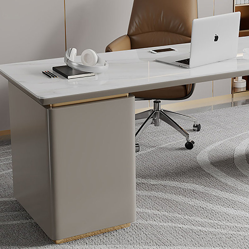 Bureau moderne en ardoise, H 29,5 po x l 55,1 po x P 27,6 po, Kaki