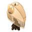 Lampe de table 23 po avec revers peint en tissu et roses