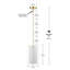Luminaire suspendu cylindrique simple à 1 lumière