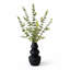 Vase en céramique noir 28 po Eucalyptus