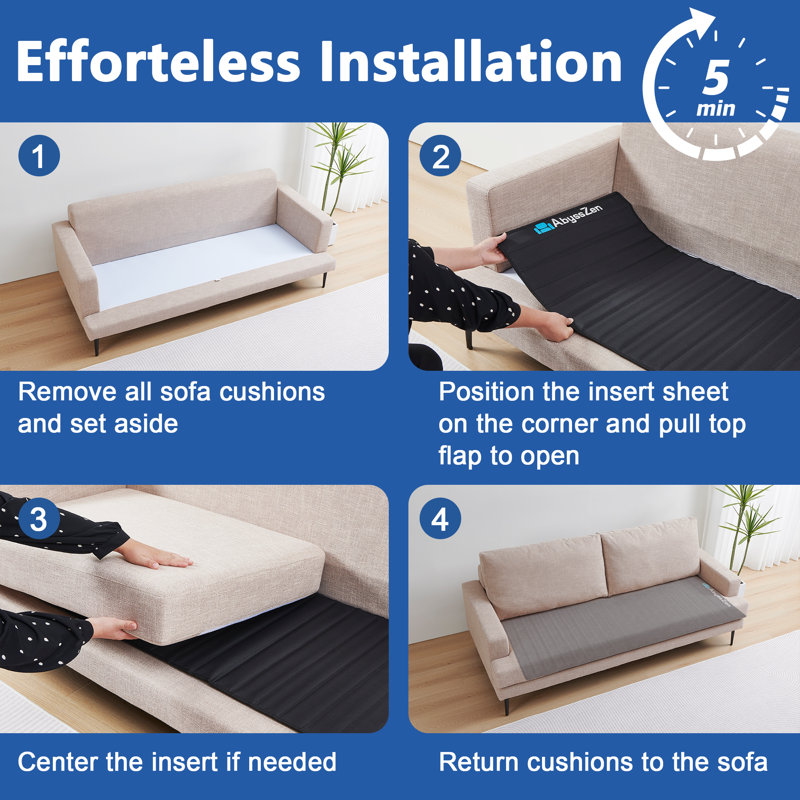 Iron Sofa Cushion Support [23” X 68”] - Adjustable Fit For Sagging Sofas