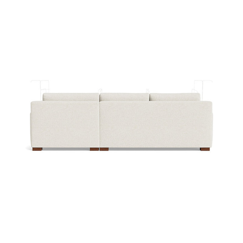 Catalina Chaise Sectional, Performance Weave - Carrot, Right Hand Facing