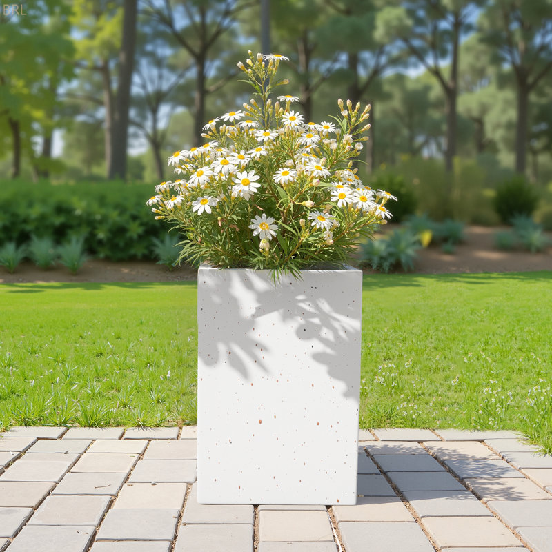 Handmade Rectangle Planter Box,Travertine