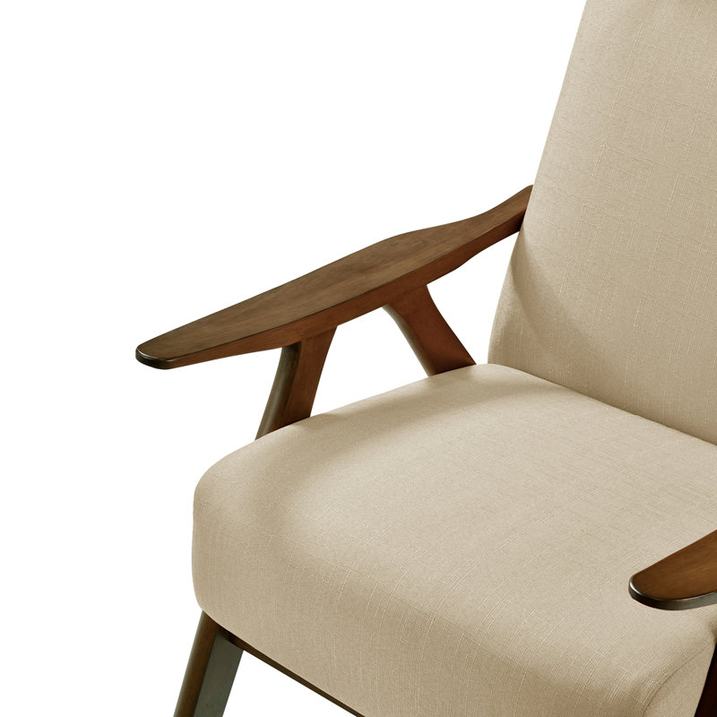 Fauteuil l 29 po Carliee, Mélange de polyester brun pâle