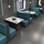 Banc rembourré en similicuir American Simple Leisure