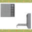 Lit escamotable double pleine grandeur avec tablettes-360011924-360011925