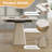 Retractable Rock Slab Folding Dining Table