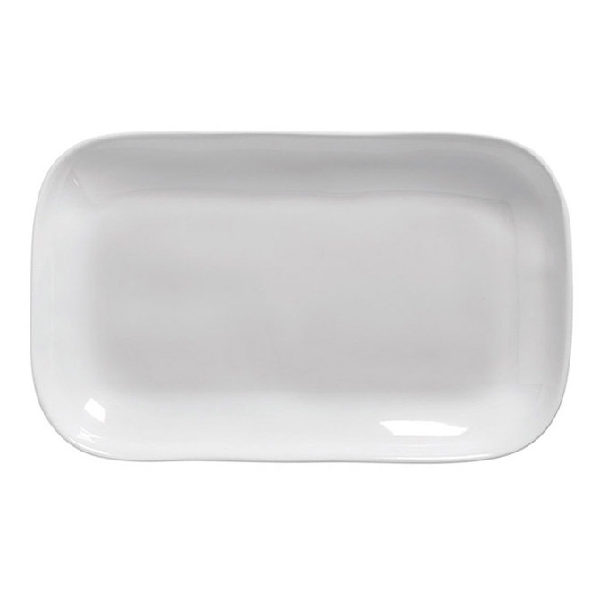 White Rectangular Melamine Serving Platter 21" x 12.9"