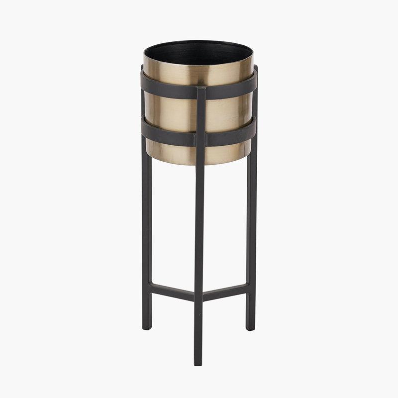 Handmade Metal Elevated Planter, 55cm H x 21cm W x 22cm D