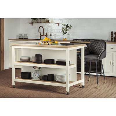 Mounia Granite Top Kitchen Island