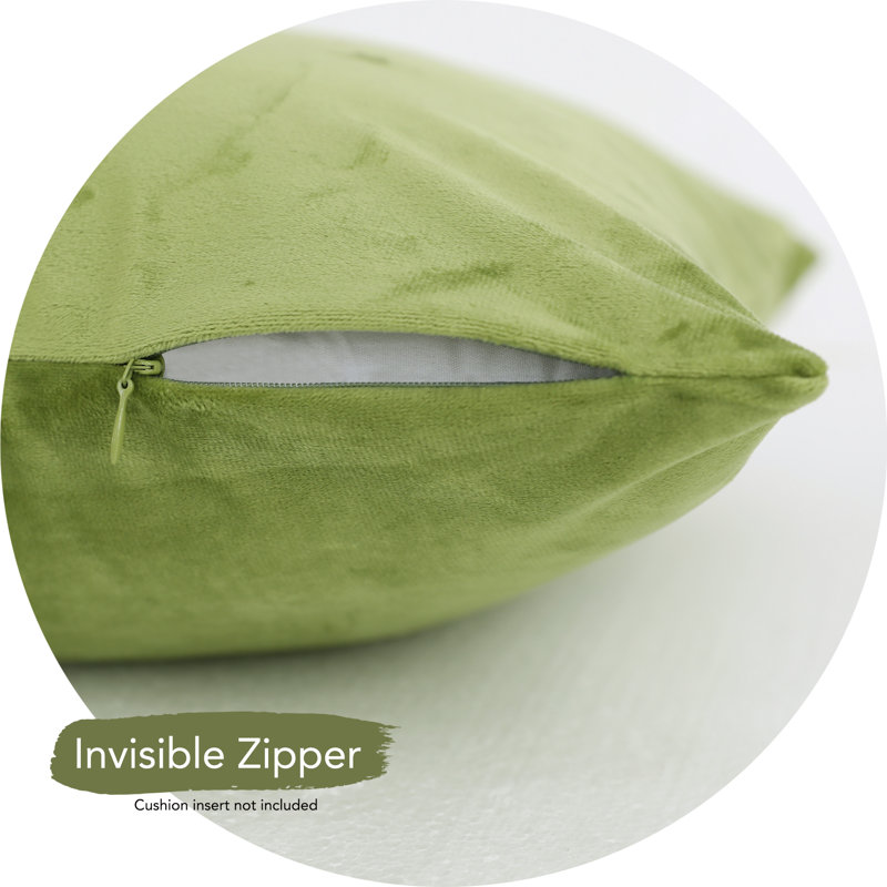 Rectangular Velvet Pillow Cover, Green