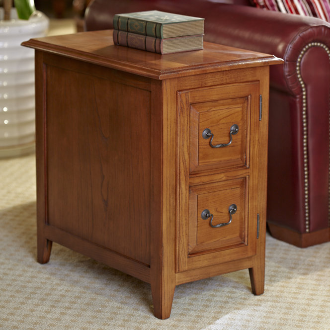 Solid Wood Shaker Cabinet End, Medium Oak