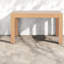 Grandes tables de patio, table basse en bois d'acacia, maison d'extérieur rustique moderne
