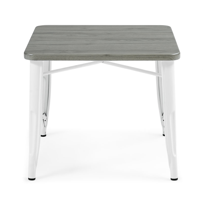 Table de jeu Bistro Kids, Panneau de grange blanc / gris