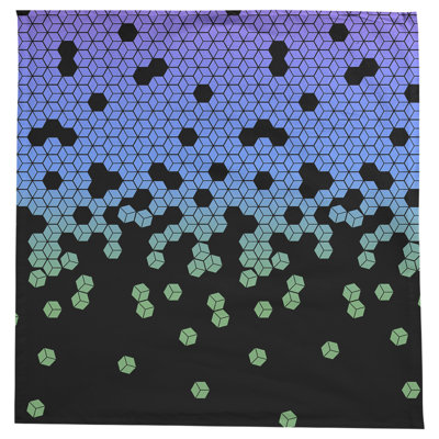 Leffel Tumbling Cube Pattern Tablecloth