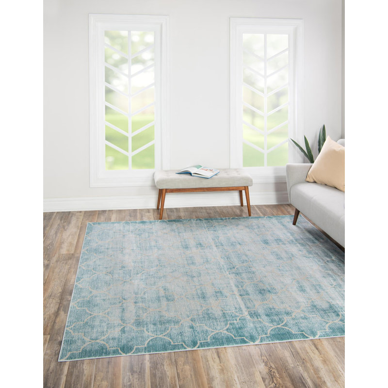 Antwanae Geometric Indoor Rug, Square 7'10"