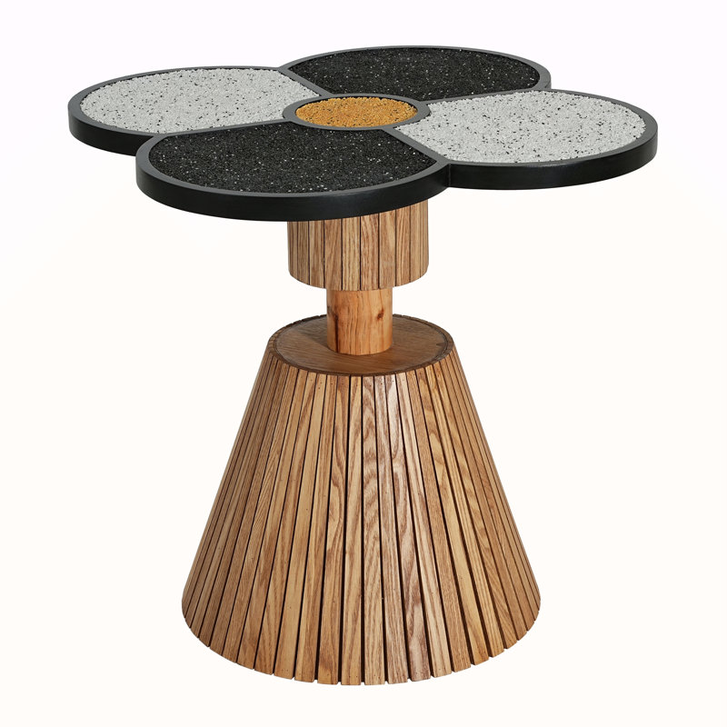 Table d'appoint unique à quatre feuilles pour salon