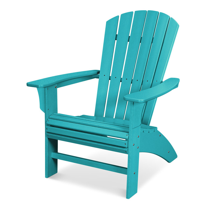TREX Outdoors Yacht Club Curveback Adirondack Chair, Aruba