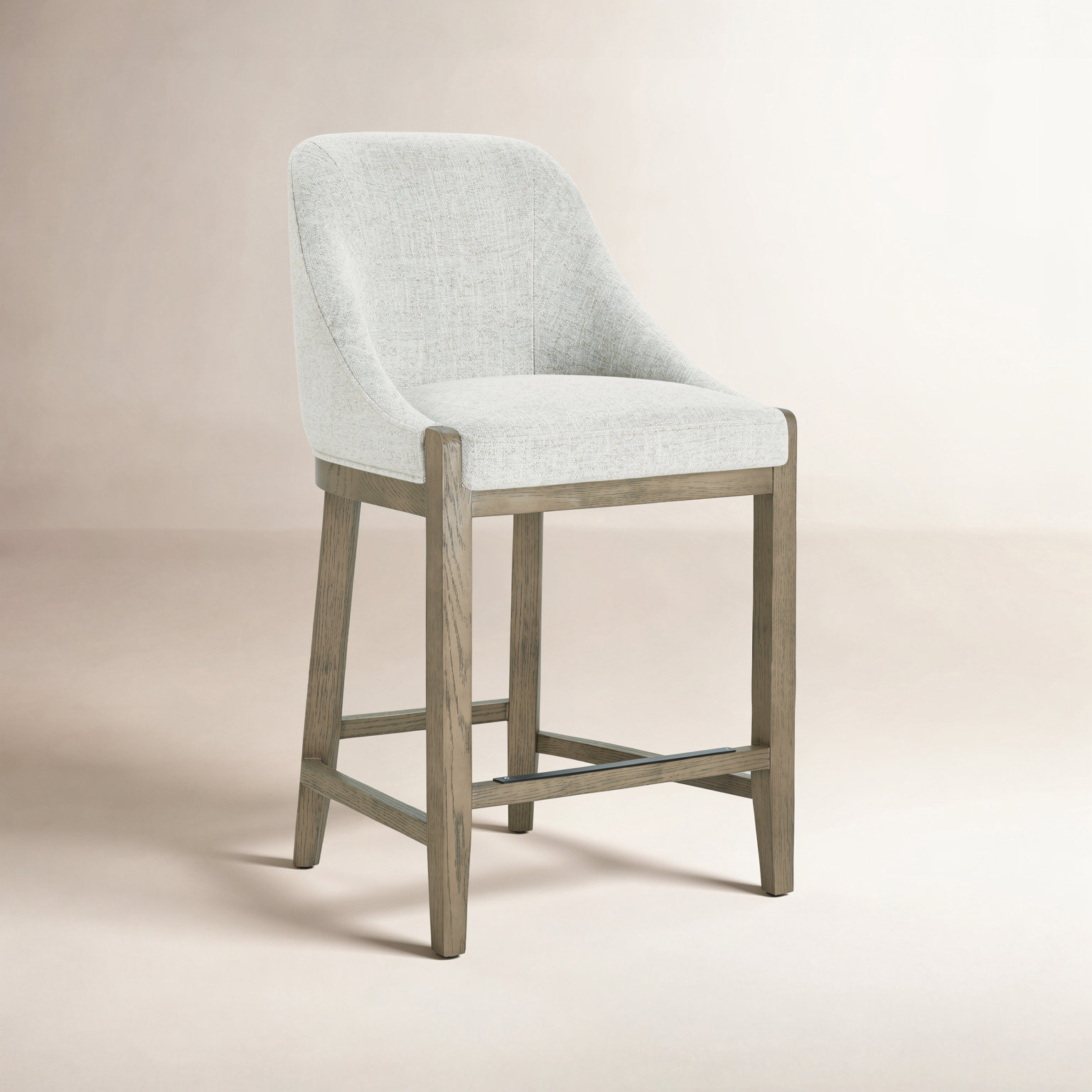 Daigle Barstool, Nathan Wheat Tweed, 2