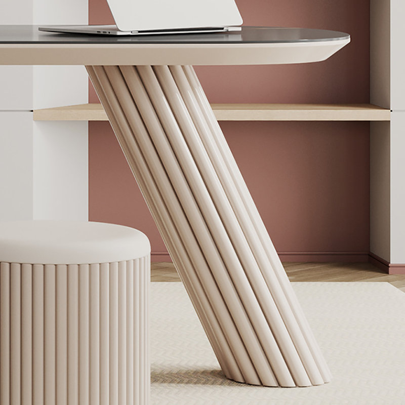 Bureau de luxe en ardoise avec ports USB, H 29,5 po x l 55,1 po x P 27,6 po
