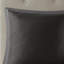 Ensemble d'édredon brodé 8 pièces gris foncé