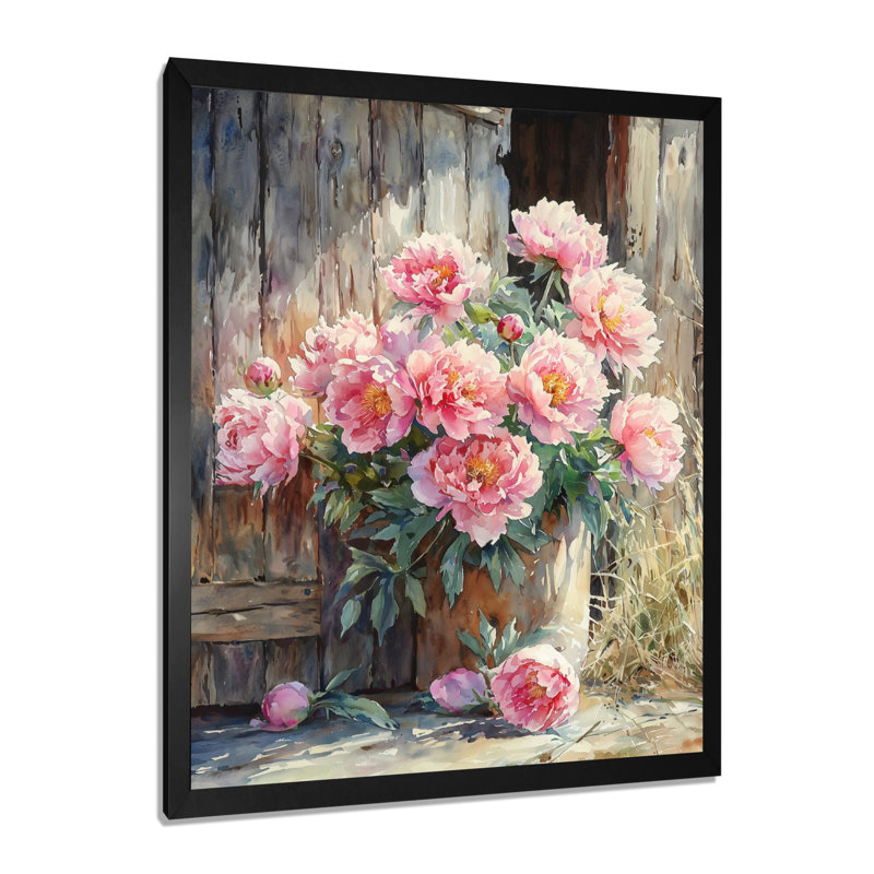 Barrick - reproduction d'art sur toile florale, H 32 po x l 16 po, Reproduction encadrée d'une seule photo