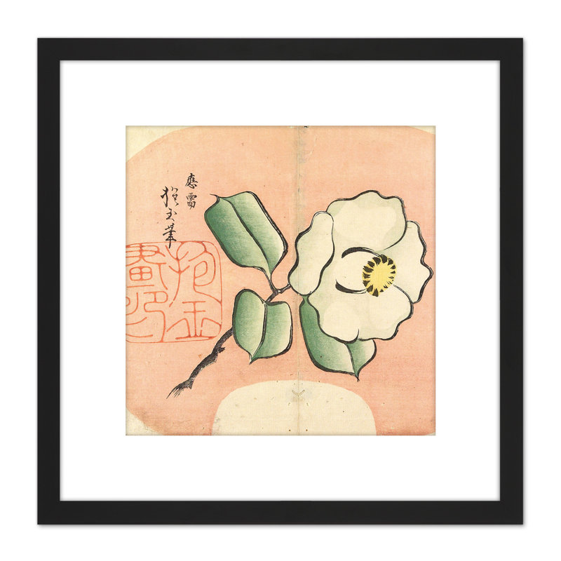 White Camellia 1830s Yamada Hogyoku - Single Picture Frame Painting