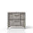 2 Drawer Nightsand In Gray Bookmatched Veneers