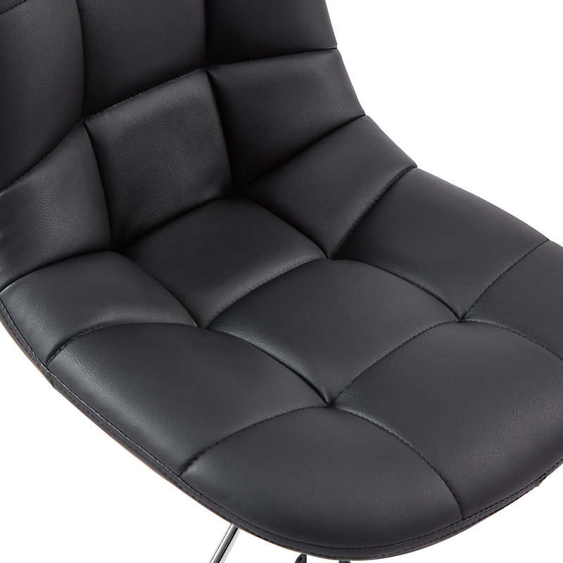 Chaise de travail Ebensberg, Cuir noir