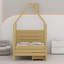 Structure de lit Montessori House pour enfants avec tiroirs de rangement et tête de lit, assemblage facile-2050281182-2050281183