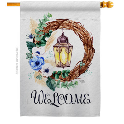Double Sided 40'' H x 28'' W Polyester House Flag