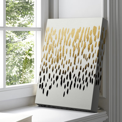 Toile tendue abstraite avec châssis de galerie CCXCV - Prêt à être accroché