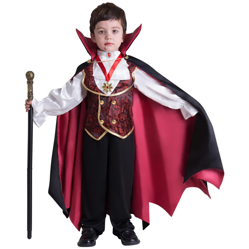 Déguisement de vampire gothique d'Halloween pour enfants 3T, 3T