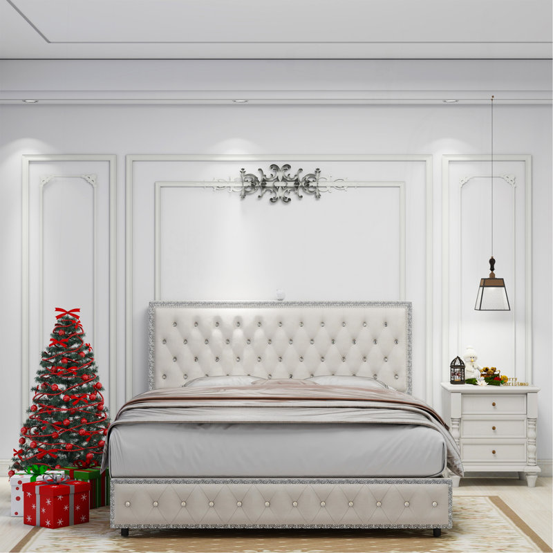 Cadre de lit grand avec projecteur Galaxy